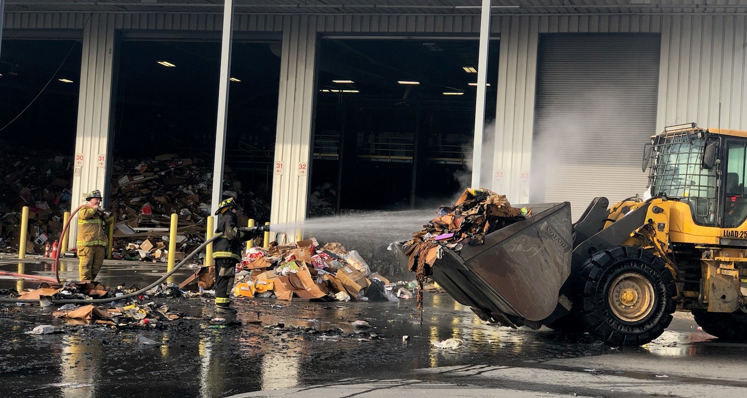 firefighters extinguishing